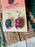 Navajo Pink Dream Mojave & Sterling Silver Dangle Earrings