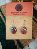 Navajo Pink Dream Mojave & Sterling Silver Dangle Earrings