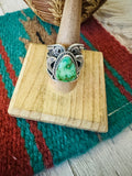 Navajo Sterling Silver and Turquoise Ring Size 9 by Hemerson Brown