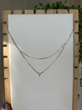 “The Golden Collection” Handmade Gold Vermeil Cross Layered Chain Necklace