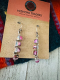 Handmade 4 Stone Pink Dream & Sterling Silver Dangle Earrings by Nizhoni