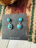 Navajo Sterling Silver & Turquoise Dangle Earrings