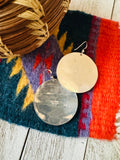 Navajo Hand Stamped Sterling Silver & Copper Earrings