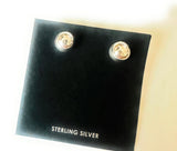 Navajo 8mm Sterling Silver Ball Stud Earrings