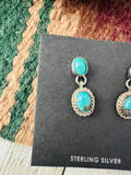 Navajo Sterling Silver & Turquoise Dangle Earrings