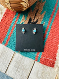 Navajo Turquoise and Sterling Silver Stud Earrings