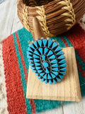 Zuni Sterling Silver & Turquoise Cluster Ring