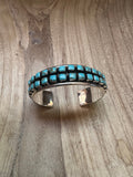 Handmade Turquoise & Sterling Silver Cuff Bracelet