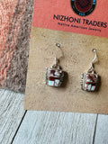 Navajo Sterling Silver & Multi Stone Inlay Dangle Earrings