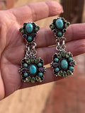 The Royalty Handmade Sterling Silver & Multi Stone Dangle Earrings