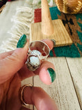 Navajo Variscite & Sterling Silver Ring Size 7.75