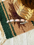 Navajo Queen Pink Conch Shell & Sterling Silver Cuff Bracelet