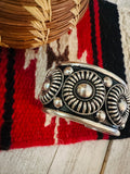 Navajo Rolled Sterling Silver Cuff Bracelet