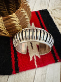 Navajo Rolled Sterling Silver Cuff Bracelet