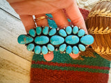 Navajo Sterling Silver & Kingman Turquoise Ring Size 10