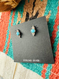 Navajo Turquoise and Sterling Silver Stud Earrings