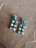 Handmade Turquoise, Wild Horse and Sterling Silver Dangles