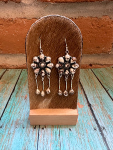 Handmade Wild Horse & Sterling Silver Dangle Earrings