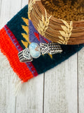 Navajo Sterling Silver & Golden Hills Turquoise Cuff Bracelet