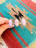 Navajo Queen Pink Conch & Sterling Silver Adjustable Knuckle Ring