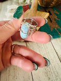 Navajo Variscite & Sterling Silver Ring Size 8