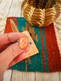 Navajo Sterling Silver & Orange Spiny Ring