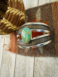 Old Pawn Navajo Sterling Silver & Turquoise Cuff Bracelet