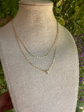 “The Golden Collection” Handmade Gold Vermeil Cross Layered Chain Necklace