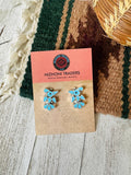 Zuni Sterling Silver & Turquoise Thunderbird Post Earrings