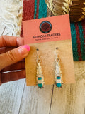 Navajo Sterling Silver & Multi Stone Inlay Dangle Earrings