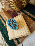 Zuni Turquoise & Sterling Silver Cluster Ring