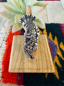 Navajo Sterling Silver Adjustable Kokopelli Ring by Richard Singer