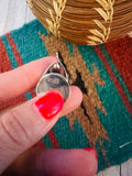 Navajo Spice & Sterling Silver Post Earrings