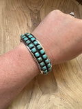 Handmade Turquoise & Sterling Silver Cuff Bracelet