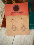 Navajo Sterling Silver Ring Dangle Earrings