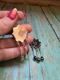 Handmade Onyx & Sterling Silver Dangle Earrings