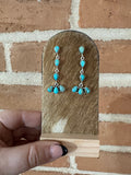 Handmade Turquoise and Sterling Silver Handmade Dangles