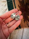 Navajo Pink Dream Mojave & Sterling Silver Dangle Earrings