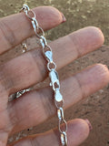 Handmade Sterling Silver Chain Charm Necklace 18 inch