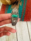 Old Pawn Navajo Sterling Silver & Turquoise Cuff Bracelet