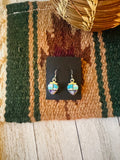 Navajo Sterling Silver & Multi Stone Inlay Dangle Earrings