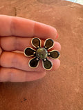 Palomino Flower Beautiful Handmade Palomino Turquoise And Sterling Silver Adjustable Ring