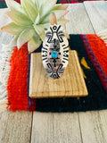 Navajo Sterling Silver & Turquoise Adjustable Ring by Richard Singer