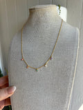 “The Golden Collection” Gemstone Dreams Handmade 14k Gold Plated Necklace