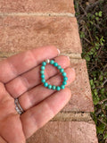 THE VENICE BAND Handmade Turquoise Beaded Stretch Ring