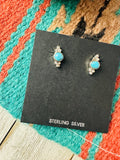 Navajo Turquoise and Sterling Silver Stud Earrings