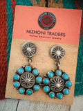 Navajo Turquoise & Sterling Silver Dangle Earrings