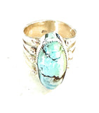 Navajo Variscite & Sterling Silver Ring Size 8