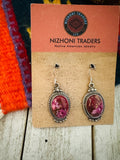 Navajo Pink Dream Mojave & Sterling Silver Dangle Post Earrings