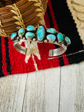 Navajo Sonoran Mountain Turquoise & Sterling Silver Cuff Bracelet